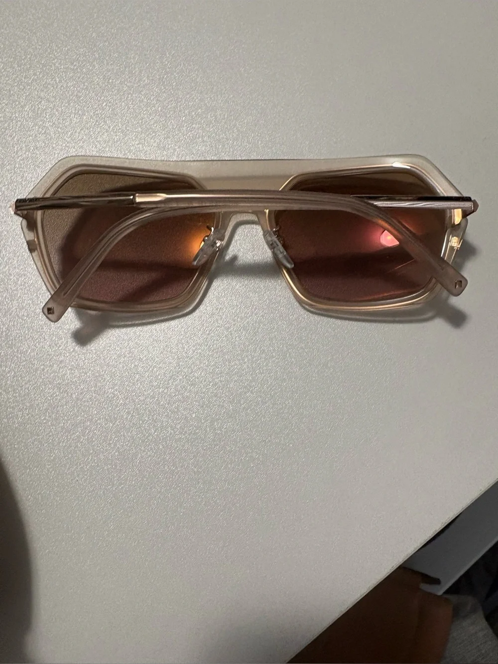 Women's Oversized Square Sunglasses in Light Brown - MCM